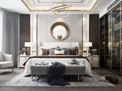 Luxury bedroom38 3D model