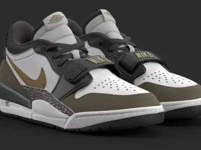 Air Jordan Legacy 312 Low Medium Olive  3D model