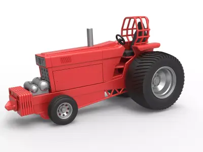 Pulling Tractor Pro Stock Scale 1 to 25 3D print model