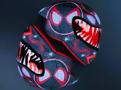 Spider Verse Helmet 3D model
