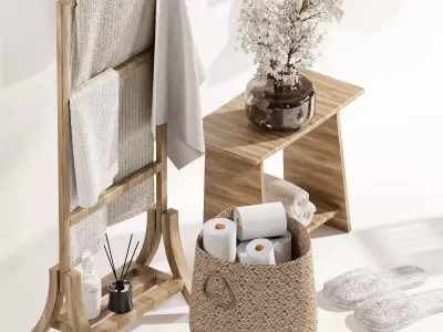 Bathroom Accessories-H47 3D model