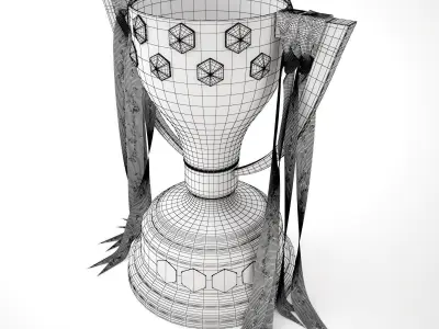 Spain La Liga Trophy 3D model