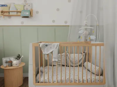 Baby Room 4 Blender Scene 3D model