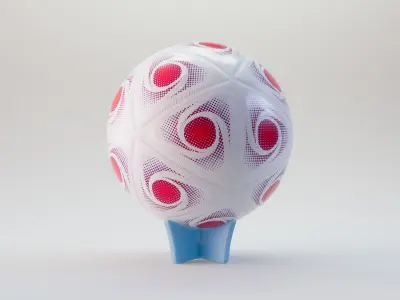 Modern Soccer Football Ball 3D model