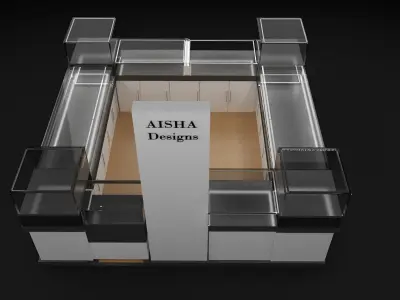Booth Exhibition Stand a334 3D model