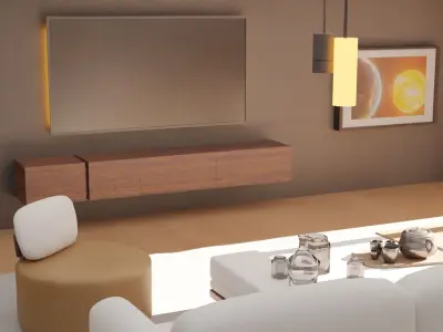 Interior living room 3D model