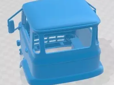 Leylang G Cab 1972 Printable Body Cabin Truck 3D print model