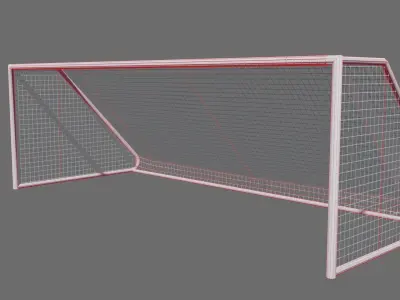 Football Soccer Goal Low-poly 3D model