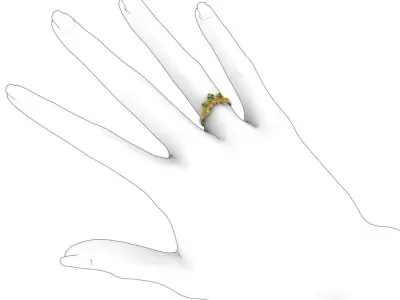 Clean fusion ring - Jewelry - 3D - AN-1003 3D print model