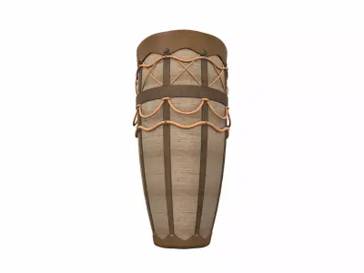 Decorated drum 3D model