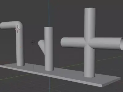 Pipe models for engineering printing 3D print model