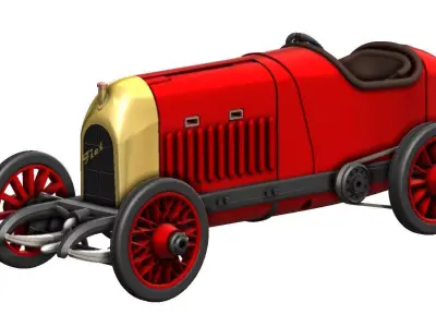 Fiat S76 - Beast of Turin - 39cm Motorized 3D Printable Model 3D print model