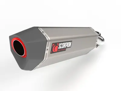 Scorpion Serket Parallel Motorcycle Exhaust 3D model