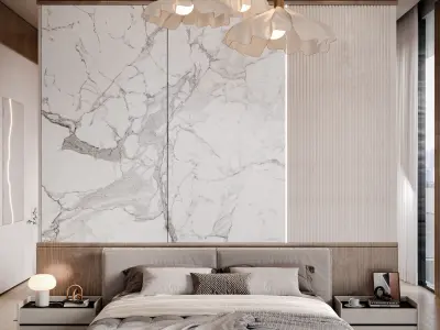 luxury modern bedroom 3D model