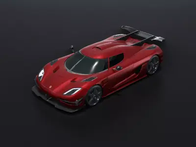 Koenigsegg Agera R Low-poly 3D model