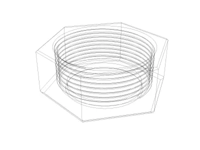 Ducati Fuel Level Sensor Nut 3D print model