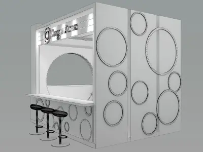 Booth Exhibition Stand a5 3D model
