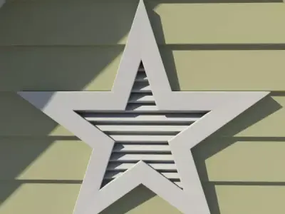 Gable Vent Style 2 3D model