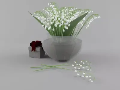 Lily of the valley 3D model