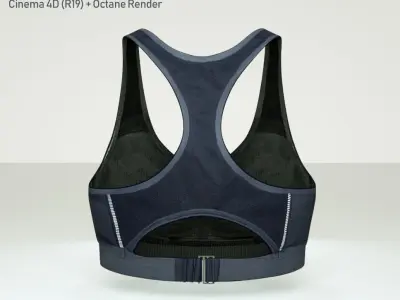 Puma -Get Fast- Sport Bra Low-poly 3D model