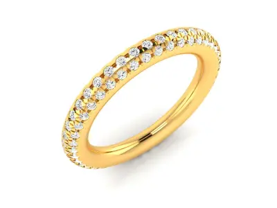 Band 3dm Render Details oval diamond ring gold 3D print model