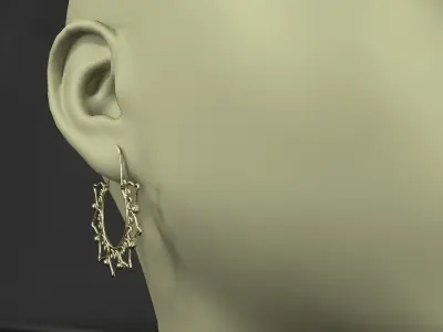 earrings 3D model
