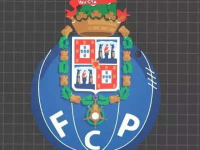 Fc Porto Keychain 3D print model