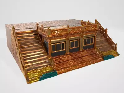 Golden House Model 3D model