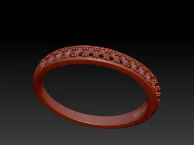 wedding band ring 3D print model