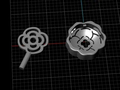 Rose Necklace 3D print model