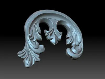 Decorative element 3D print model