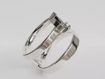 double ring 3D print model