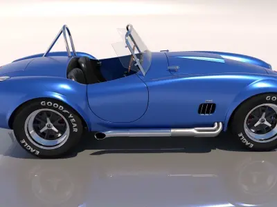 AC Cobra car M II 1963 High Poly and Low Poly 3D model