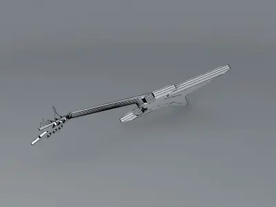 Dean Razorback guitar Free 3D model