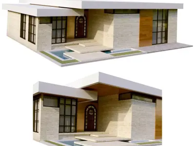 modern villa vol13 Free 3D model