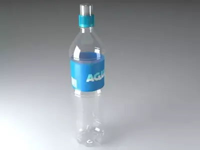 Sport Cap Generic 500ml Bottle 3D model