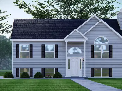 Contemporary Two Story American House   Modern Exterior  3D model