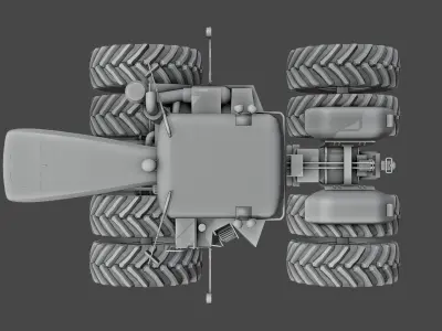 Deere John 9030 series Low-poly 3D model
