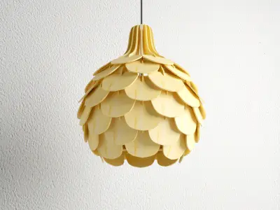 Bloom Chandelier Pendant lamp Leaf hanging lamp cnc  dxf files 3D model