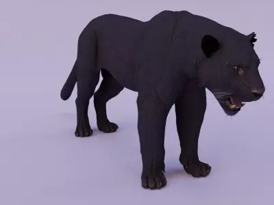 Black panther 3D model