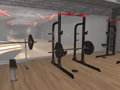 Power Half Rack 3D model