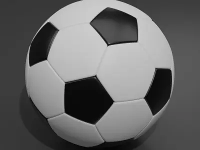 Soccer Ball 3D model 26