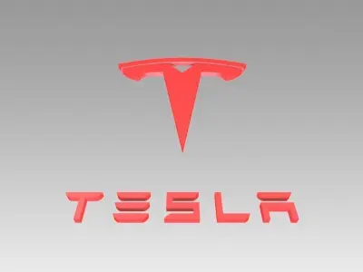 Tesla logo  3D model