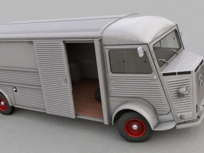 CITROEN H TYPE FOURGON RALLONGE 1964 3D model