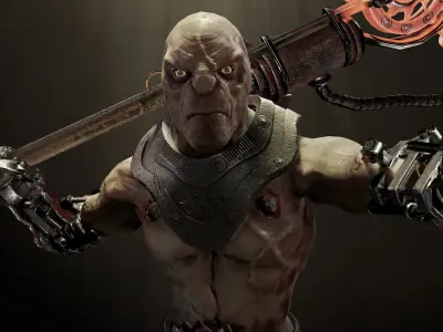 Sci-fi Undead Low-poly 3D model