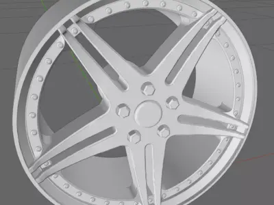 OIP-5 wheel for car 3D print model
