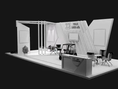 Booth Exhibition Stand a579d  3D model