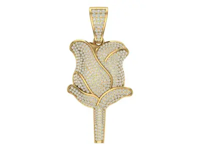 rose hiphop pendant 3D print model