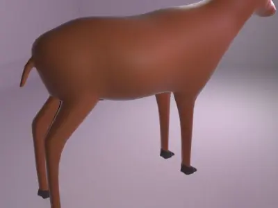 Deer model Low-poly 3D model purchase