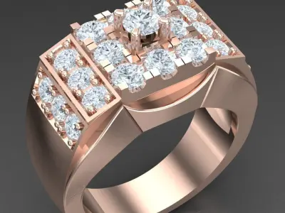 Luxury Men Rings Designs 5MR029 3D print model